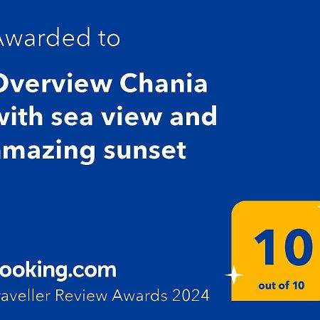 Overview Chania With Sea View And Amazing Sunset 外观 照片
