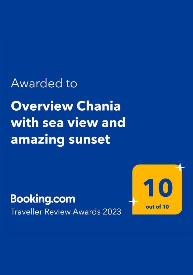 Overview Chania With Sea View And Amazing Sunset 外观 照片